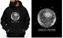 LA Pop Art Men's Disco Ball Word Art Hooded Sweatshirt